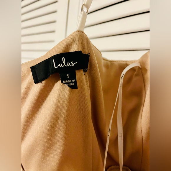 Lulu's White Lace Dress with Nude Lining - Picture 12 of 12